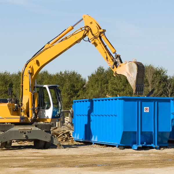 are there any restrictions on where a residential dumpster can be placed in Kittrell